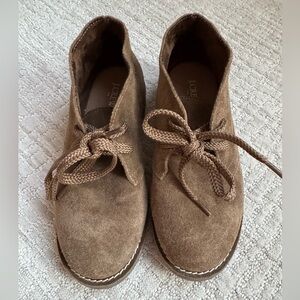 Boys J. Crew Tan Suede Lace-Up Shoes Size 2